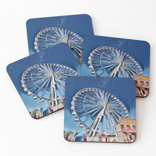 Item preview, Ferris Wheel In Retro Pop designed and sold by Fearless-Fox.