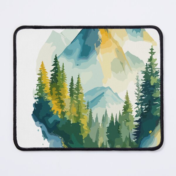 Item preview, Mountainscapes in Watercolor designed and sold by CASUALURBAN.