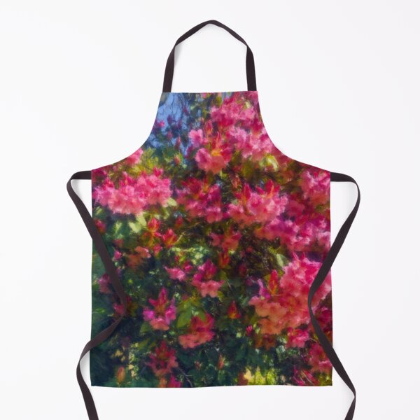 Item preview, Pink flower shrub painting designed and sold by BluestPeony.