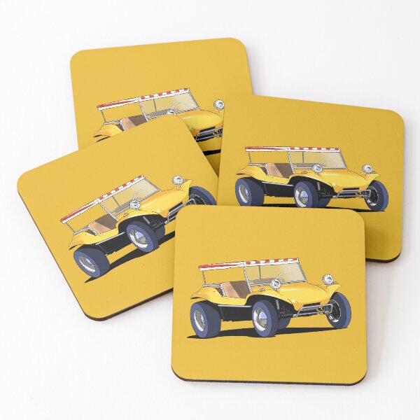 Item preview, Yellow Beach Buggy designed and sold by Webazoot Industries - Car Art.