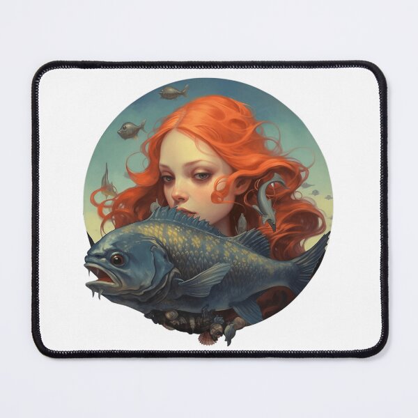 Item preview, Oil painting mermaid designed and sold by Minimaline.