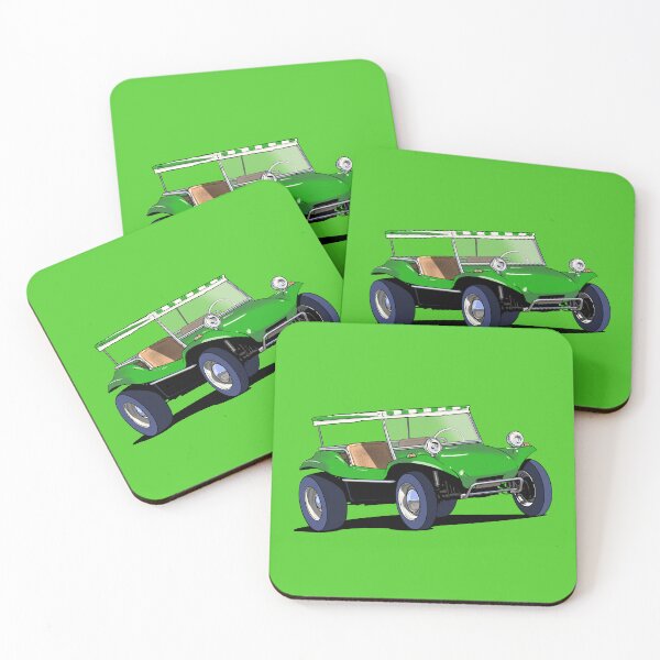 Item preview, Dune Buggy in green designed and sold by Webazoot Industries - Car Art.