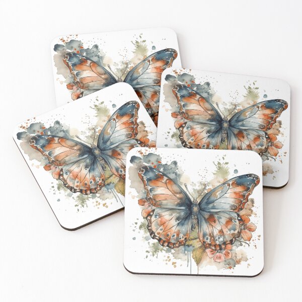Item preview, Butterfly Watercolor Floral designed and sold by Magnuna.