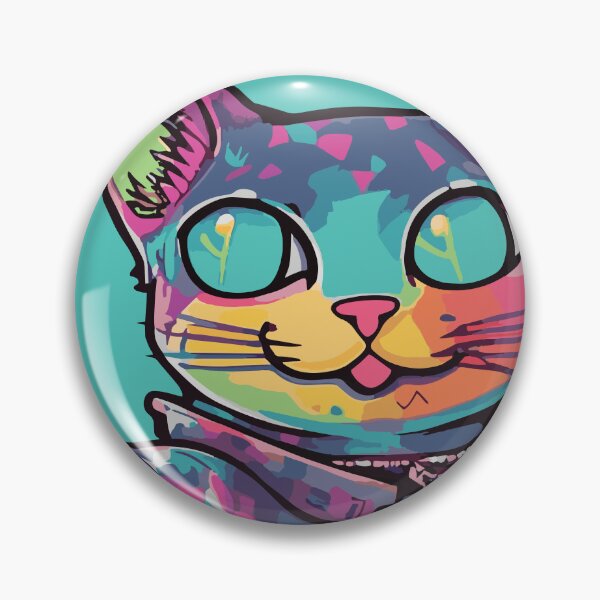 Item preview, Futuristic Multicolor Cats #11 surfing designed and sold by SOVISART.
