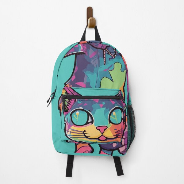 Item preview, Futuristic Multicolor Cats #11 surfing designed and sold by SOVISART.