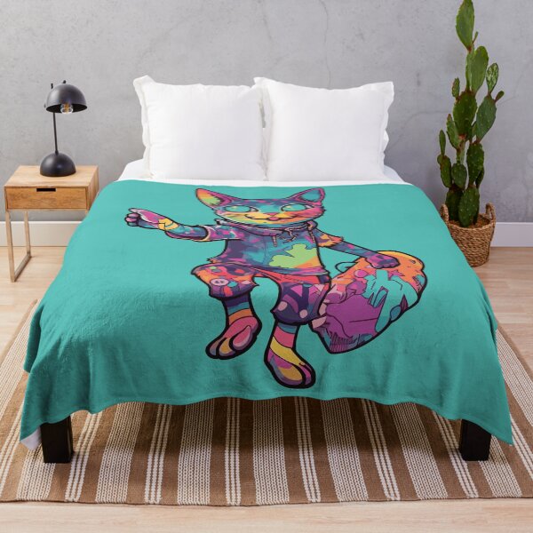 Item preview, Futuristic Multicolor Cats #11 surfing designed and sold by SOVISART.