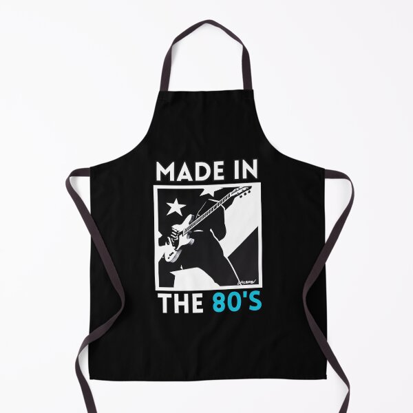Item preview, Retro Made in the 80s Rockstar Guitar Black White and Electric Blue Star designed and sold by Celebration Printables.