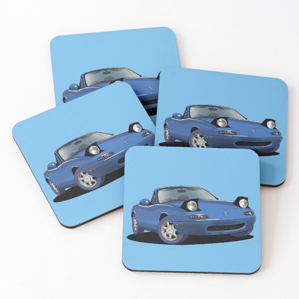 Item preview, MX-5 Mazda Miata MK.1 in blue designed and sold by Webazoot Industries - Car Art.