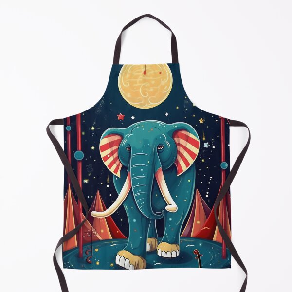 Item preview, Cartoon circus performance with elephant playing on contrabass in the circus arena. Children book illustration designed and sold by anytka.