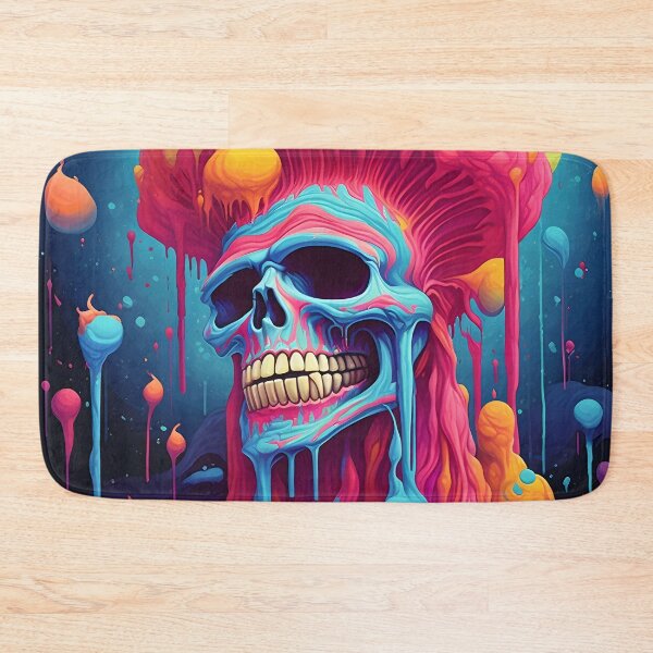 Item preview, Psychedelic Dripping Art Skull 7 designed and sold by Maxouniverse.