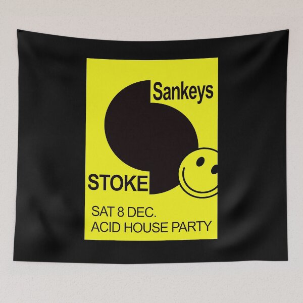 Item preview, Sankeys Stoke Acid House Party Poster designed and sold by iconatastic.