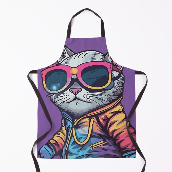Aperçu de l'œuvre Rappeur futuriste Multicolor Cats # 12 créée et vendue par SOVISART.