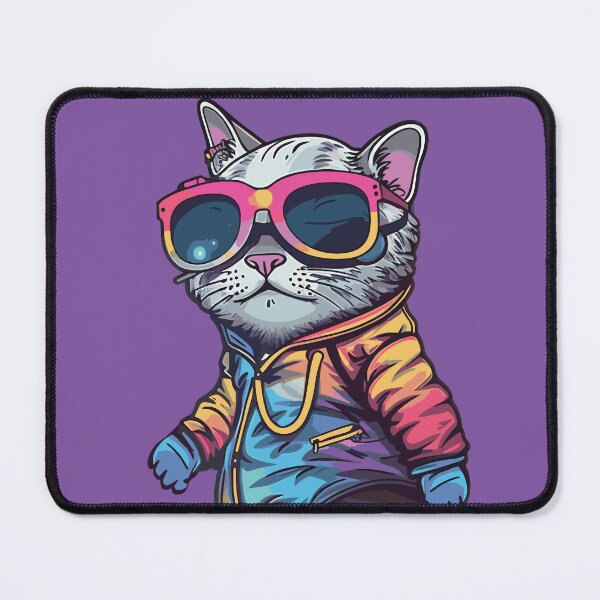 Item preview, Futuristic Multicolor Cats #12 rapper designed and sold by SOVISART.