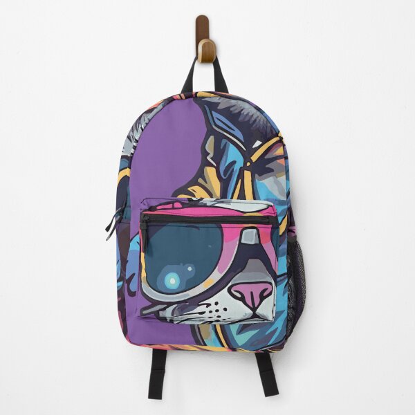 Item preview, Futuristic Multicolor Cats #12 rapper designed and sold by SOVISART.