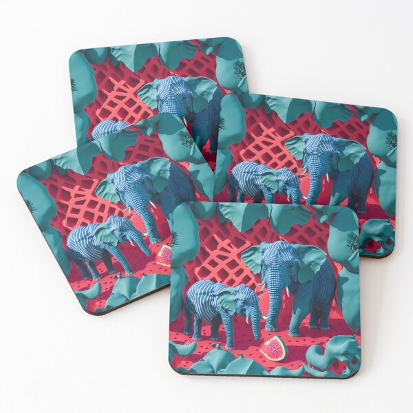 Item preview, Captivating 3D Elephants Amidst Vibrant Watermelons designed and sold by AmazingLab.