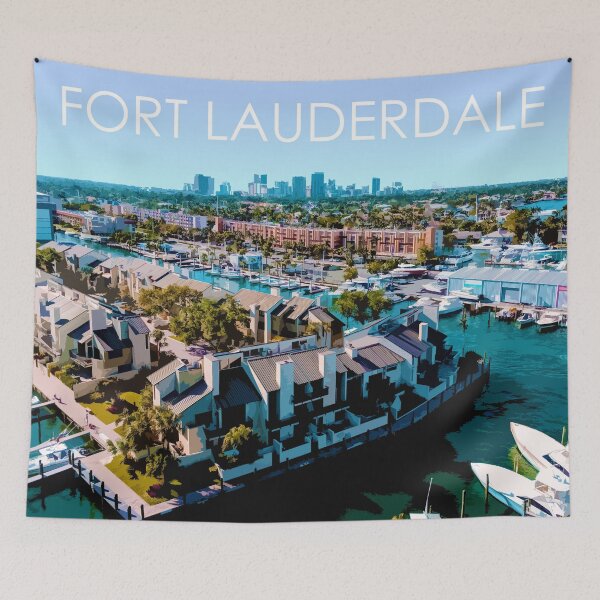Item preview, Fort Lauderdale, Florida, USA, Print designed and sold by summattodraw.