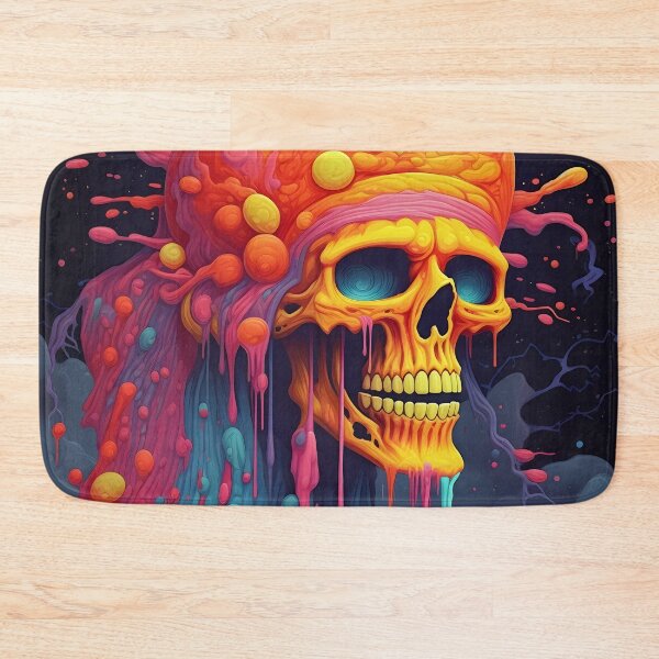 Item preview, Psychedelic Dripping Art Skull 6 designed and sold by Maxouniverse.