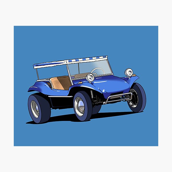 Blue Beach Buggy Photographic Print for Sale by Webazoot Industries Redbubble