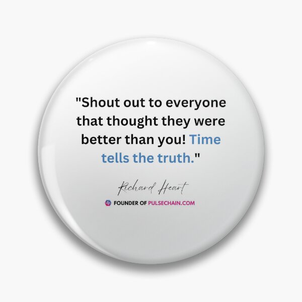Item preview, Richard Heart Pulsechain Quote 2 (Black) designed and sold by OnlyHexFans.