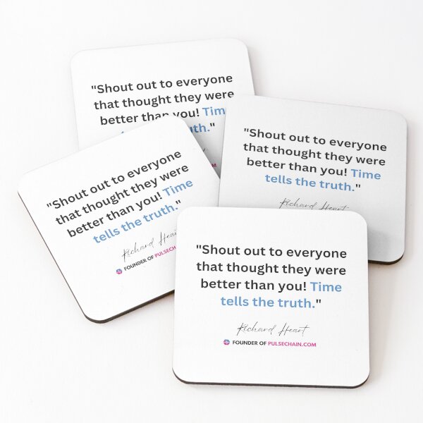Item preview, Richard Heart Pulsechain Quote 2 (Black) designed and sold by OnlyHexFans.