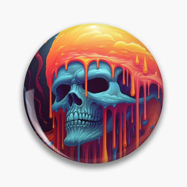 Item preview, Psychedelic Dripping Art Skull 5 designed and sold by Maxouniverse.