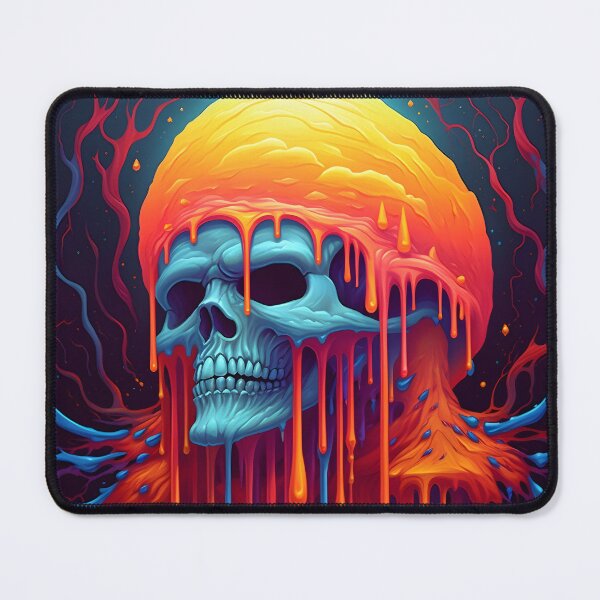Item preview, Psychedelic Dripping Art Skull 5 designed and sold by Maxouniverse.