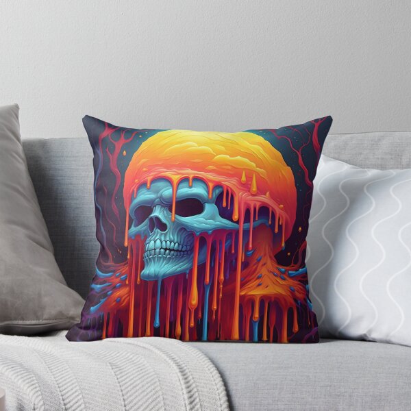 Item preview, Psychedelic Dripping Art Skull 5 designed and sold by Maxouniverse.