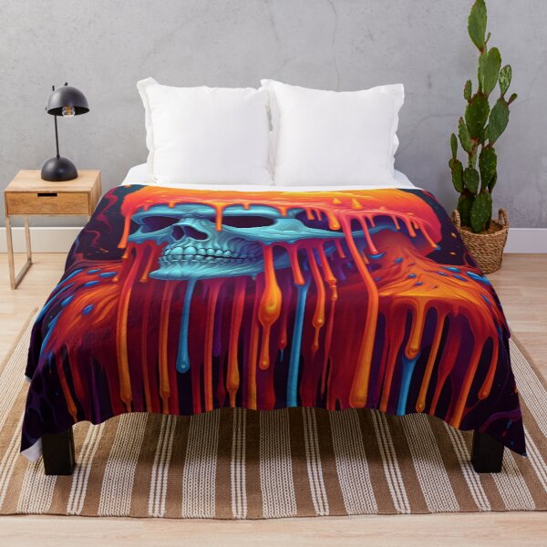 Item preview, Psychedelic Dripping Art Skull 5 designed and sold by Maxouniverse.