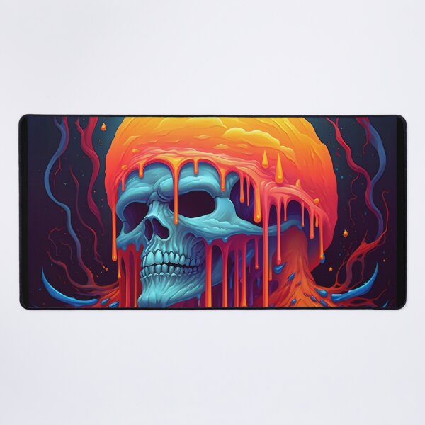 Item preview, Psychedelic Dripping Art Skull 5 designed and sold by Maxouniverse.