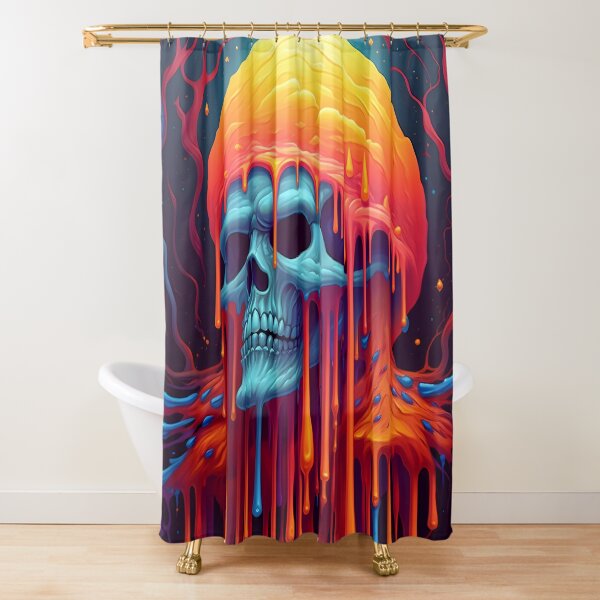 Item preview, Psychedelic Dripping Art Skull 5 designed and sold by Maxouniverse.