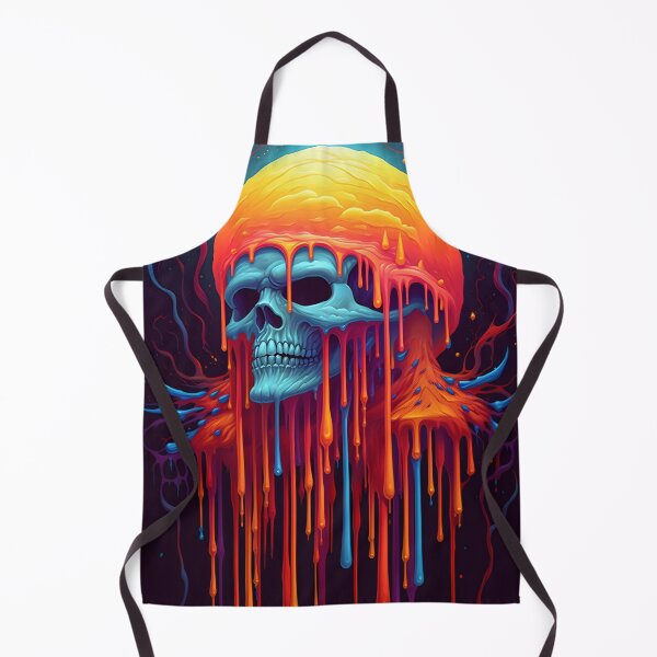Item preview, Psychedelic Dripping Art Skull 5 designed and sold by Maxouniverse.