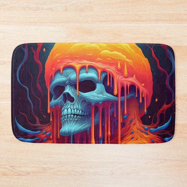 Item preview, Psychedelic Dripping Art Skull 5 designed and sold by Maxouniverse.