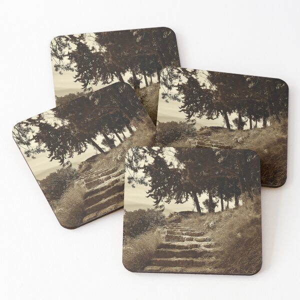 Item preview, Steps to Acropolis, Rhodes, sepia designed and sold by paulboizot.