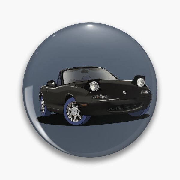 Artikelvorschau, Mazda MX-5 in Schwarz entworfen und verkauft von Webazoot Industries - Car Art.