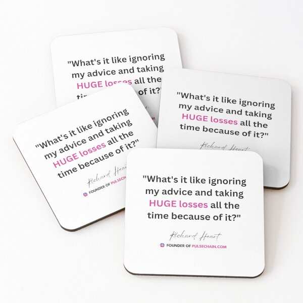 Item preview, Richard Heart Pulsechain Quote 3 (Black) designed and sold by OnlyHexFans.