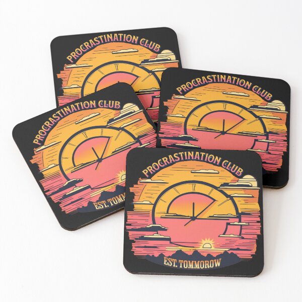 Item preview, Funny Procrastination Retro Sunset for Procrastinators  designed and sold by Hadesiaq.