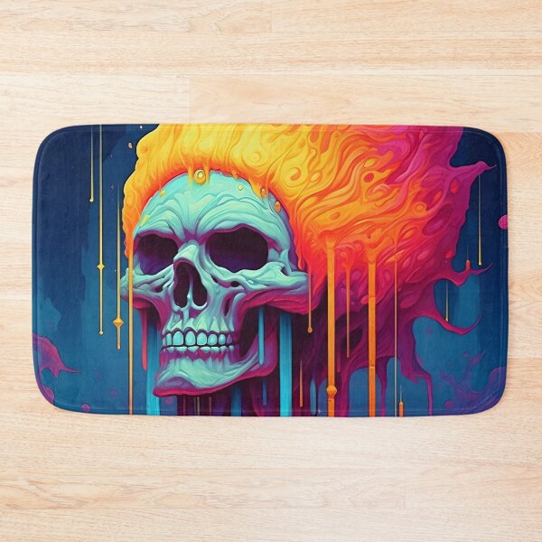 Item preview, Psychedelic Dripping Art Skull 3 designed and sold by Maxouniverse.