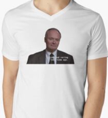 i stopped caring a long time ago V-Neck T-Shirt