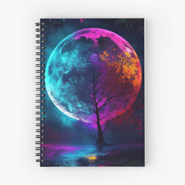 Item preview, Lone tree with a dark moon designed and sold by Rothnaric.