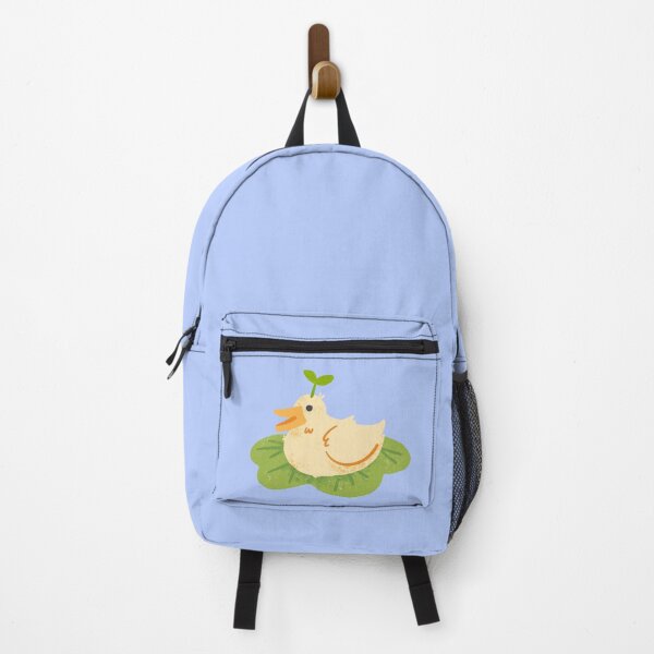 Item preview, DUCK WITH A PLANT BLUE BACKGROUND designed and sold by TruchaDesigns.
