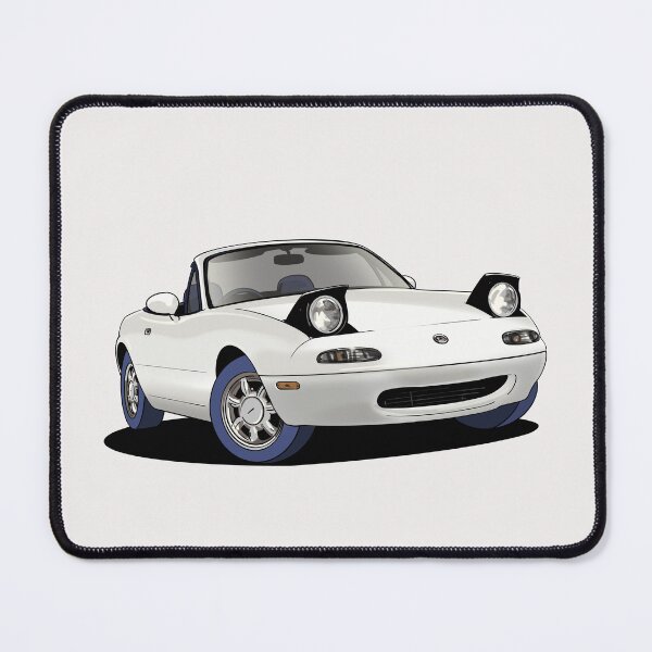 Item preview, MX5 Mazda Miata in white designed and sold by Webazoot Industries - Car Art.