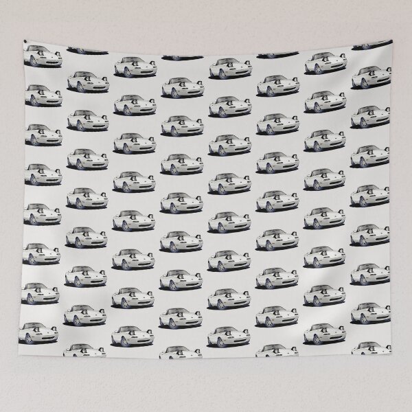 Item preview, MX5 Mazda Miata in white designed and sold by Webazoot Industries - Car Art.