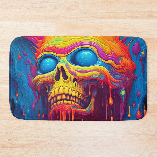 Item preview, Psychedelic Dripping Art Skull 2 designed and sold by Maxouniverse.