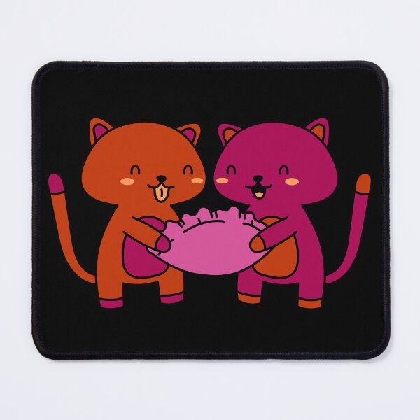 Artikelvorschau, Kawaii wlw Kittens. Lesbian Pride entworfen und verkauft von Subtle Pride Shop.
