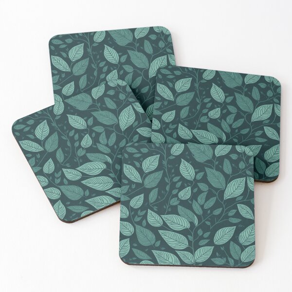 Item preview, seamless pattern with abstract foliage, green leaves designed and sold by JuliaRight.