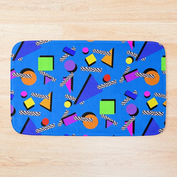 Item preview, Flashback Eighties Geometric Blue designed and sold by Niniannebast.