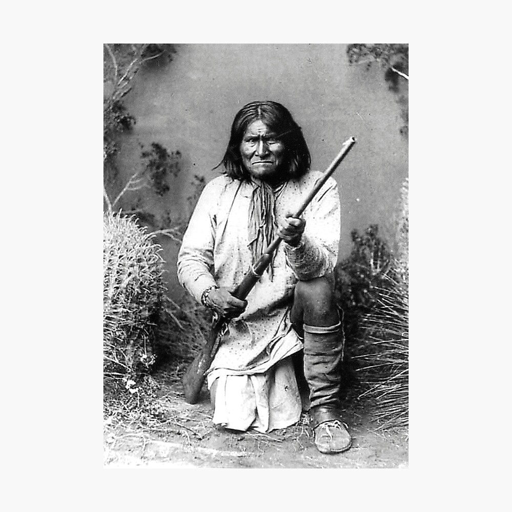 Great Apache Chief Geronimo Poster By Expressingself Redbubble