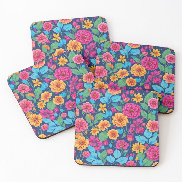 Item preview, Blooming Paradise: colorful flowers designed and sold by HuskyTopia.