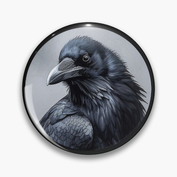 Item preview, The Wise Tatty Crow 2 circle designed and sold by PipPeach.