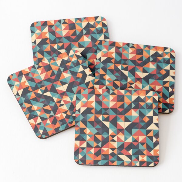 Item preview, Blue, Orange, pink Geometric Tile Pattern designed and sold by Arclight-LLC.